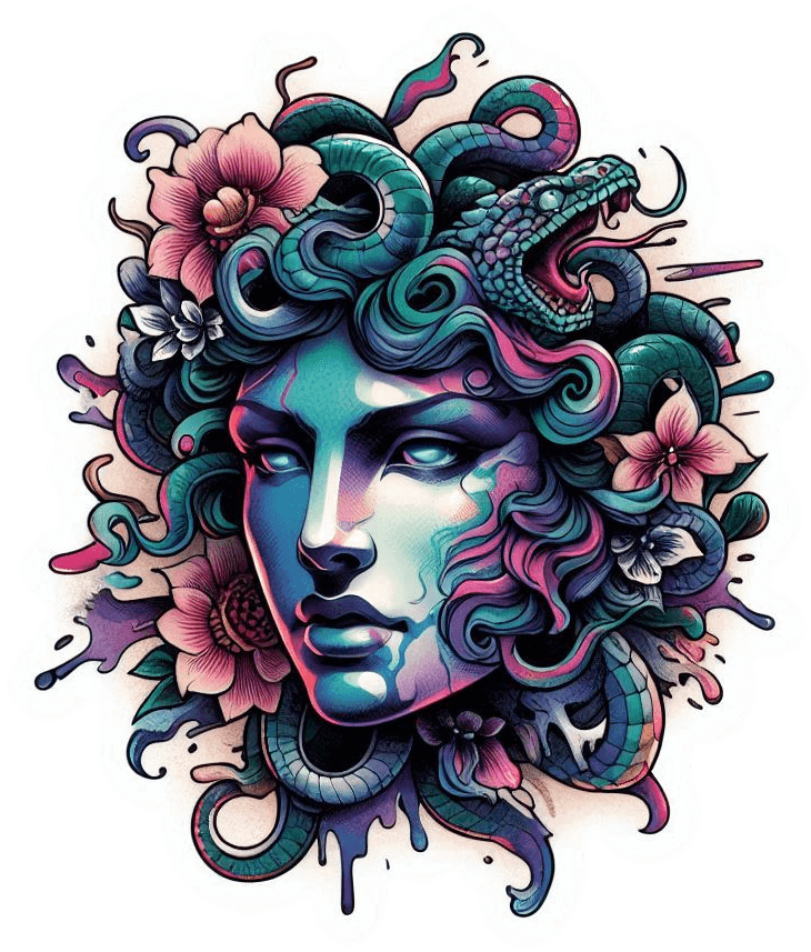 Tatuaje De Medusa Japones 04