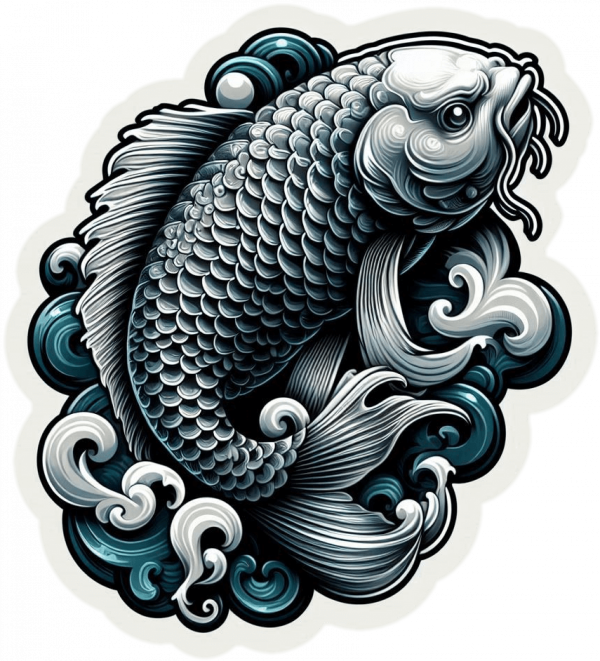 Tatuaje Diseño De Koi 07