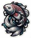 Tatuaje Diseño De Koi 08