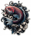 Tatuaje Diseño De Koi 09