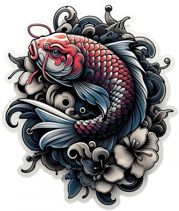 Tatuaje Diseño De Koi 09