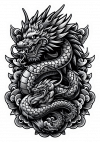 Tatuaje Diseño Dragones 01
