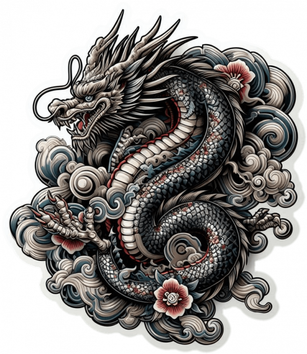 Tatuaje Diseño Dragones 02