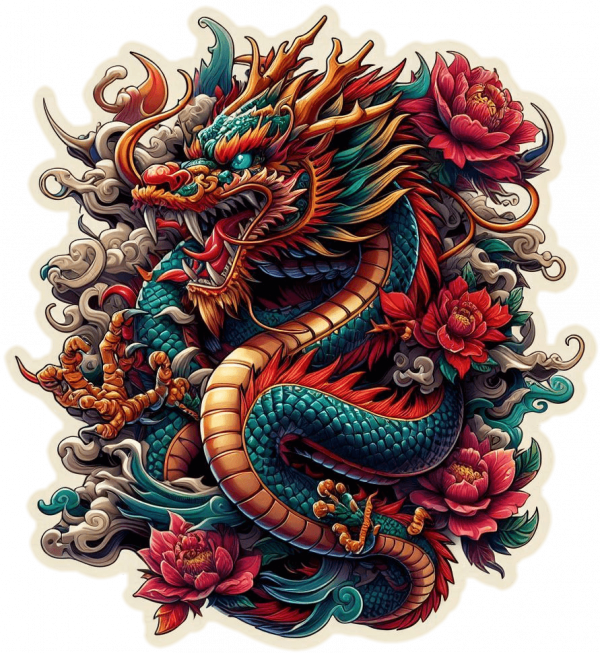 Tatuaje Diseño Dragones 04