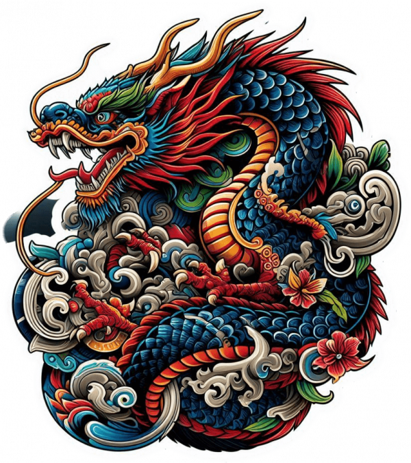 Tatuaje Diseño Dragones 05