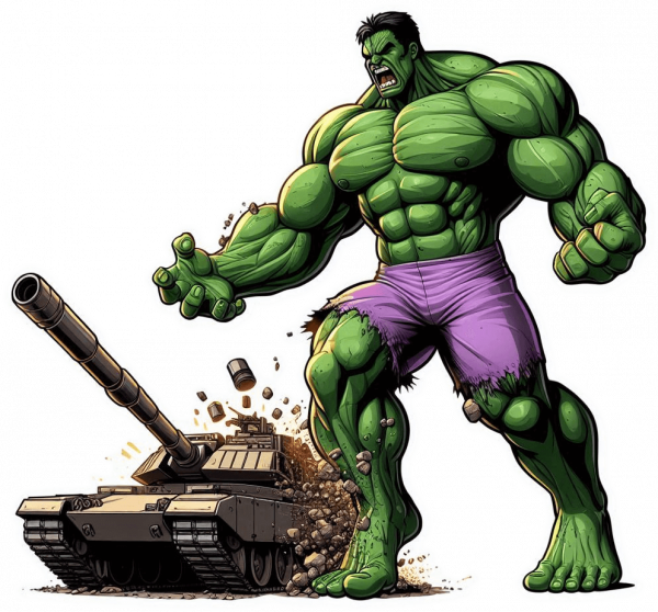 The Hulk Destruye Abrams M1 01
