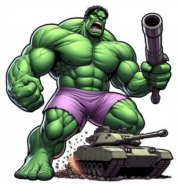 The Hulk Destruye Abrams M1 02