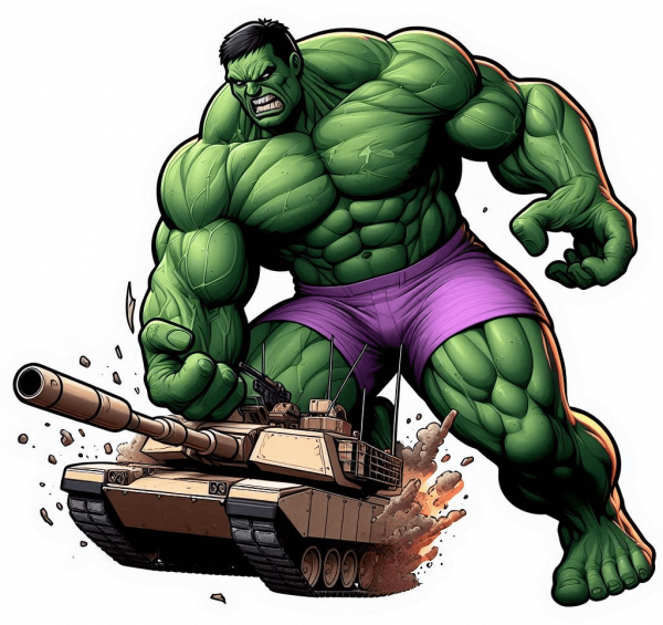 The Hulk Destruye Abrams M1 03