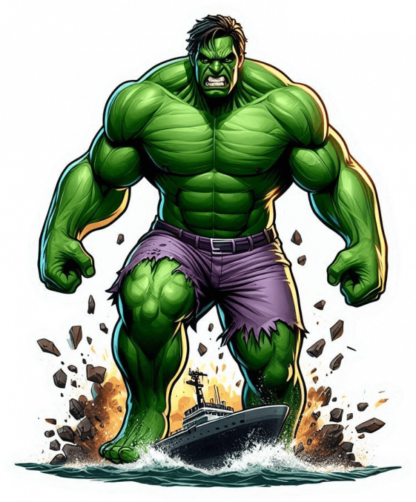 The Hulk Destruye Un Barco 03