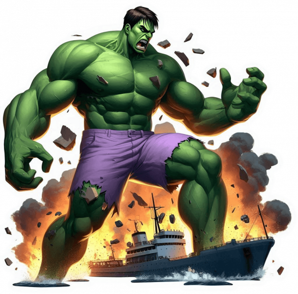The Hulk Destruye Un Barco 05