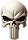 The Punisher 3D Blanco 01