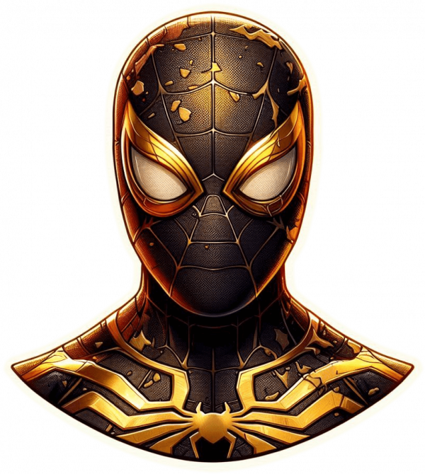 Spiderman Dorado 01