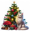 Angora y Arbolito de Navidad 03