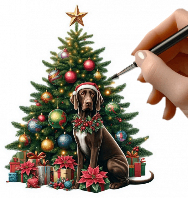 Pointer y Arbolito de Navidad 03