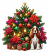 Cocker spaniel inglés y Arbolito de Navidad 03