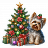 Yorkshire terrier y Arbolito de Navidad 03