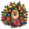 Pomerania y Arbolito de Navidad 03