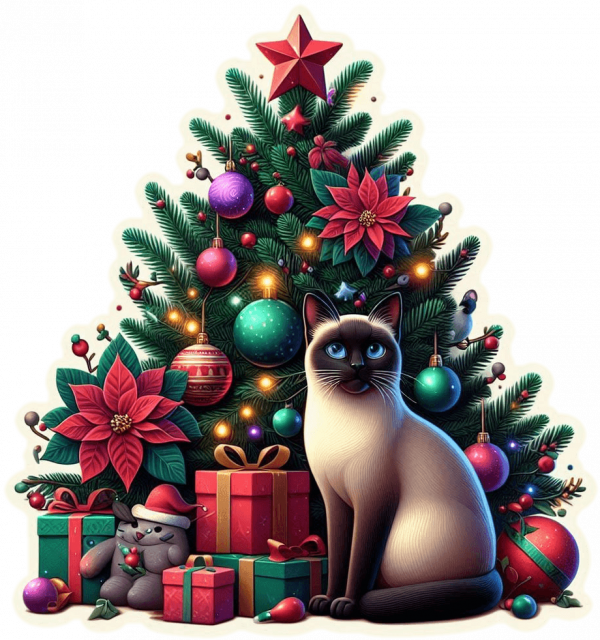 Siames y Arbolito Navideño 01