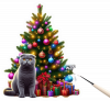 Scottish Fold y Arbolito de Navidad 01