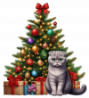 Scottish Fold y Arbolito de Navidad 03