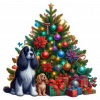 Cocker spaniel inglés y Arbolito de Navidad 02