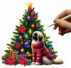 Afgano y Arbolito de Navidad 04