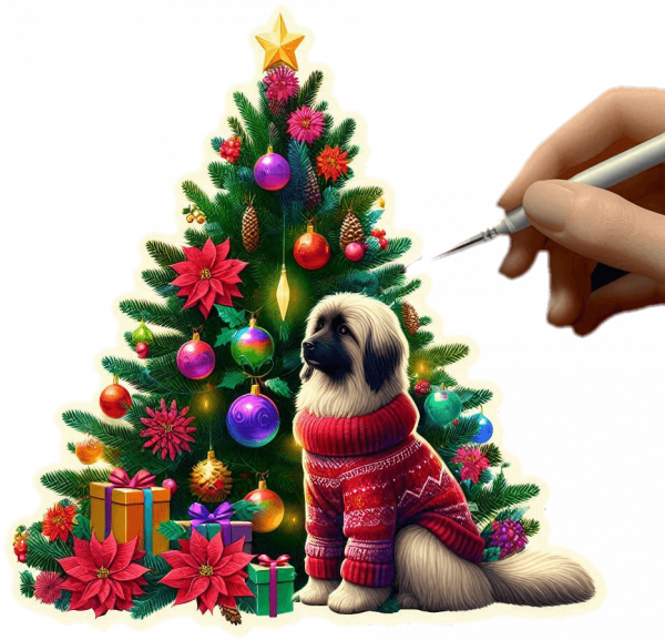 Afgano y Arbolito de Navidad 04