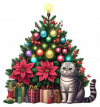 Scottish Fold y Arbolito de Navidad 02