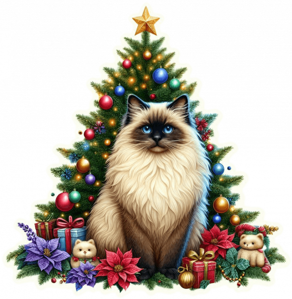 Ragdoll y Arbolito de Navidad 02