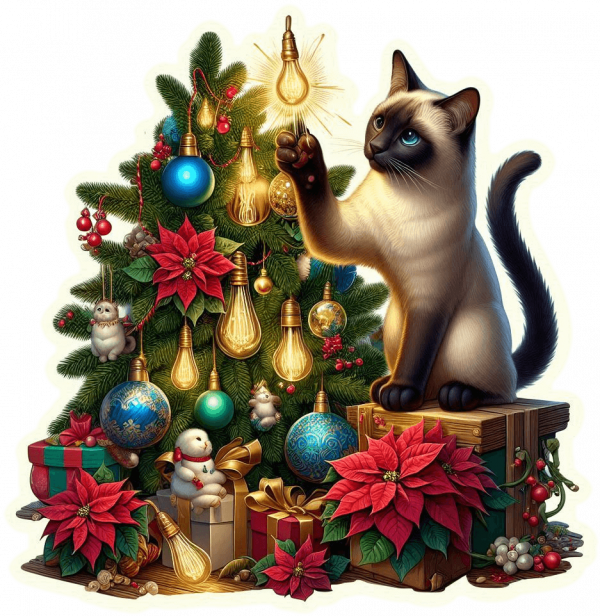 Siames y Arbolito Navideño 04