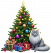 Angora y Arbolito de Navidad 02