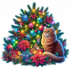 Siberiano y Arbolito de Navidad 02