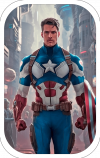 Tarjetica Capitan America Futuro
