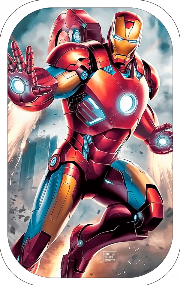 Tarjeticas Iron Man en vuelo