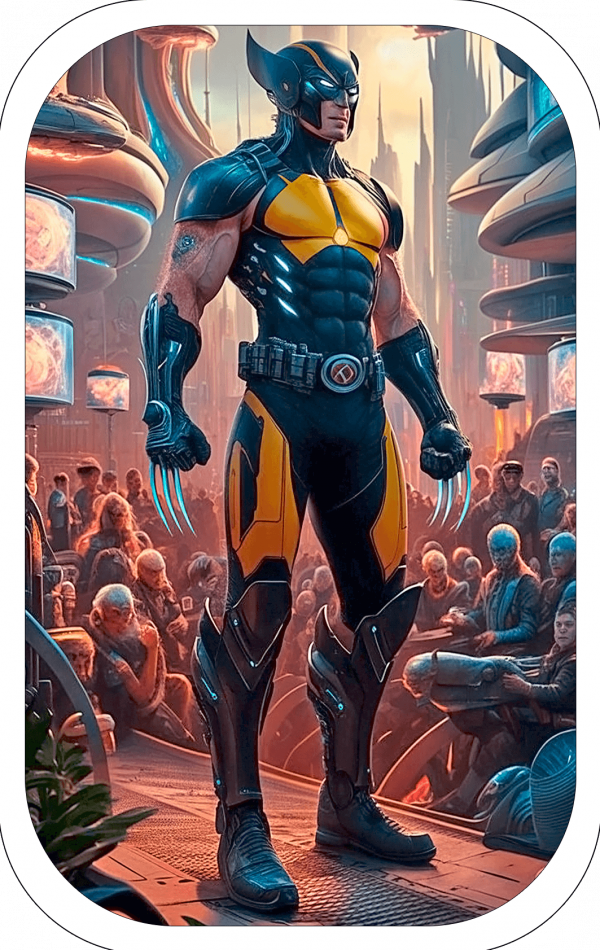 Tarjeticas Wolverine Futurista 01