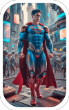 Tarjeticas Superman Futurista