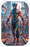 Tarjeticas Wolverine Futurista 02