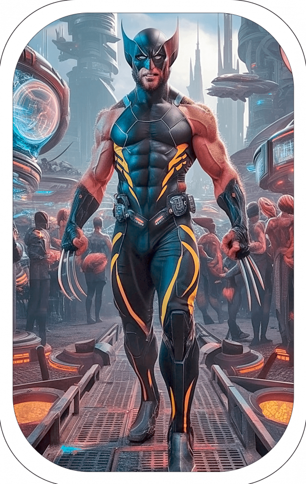 Tarjeticas Wolverine Futurista 02