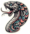 Tatuaje Acuarela Cobra 02