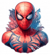 Tatuaje Acuarela de Spiderman 01