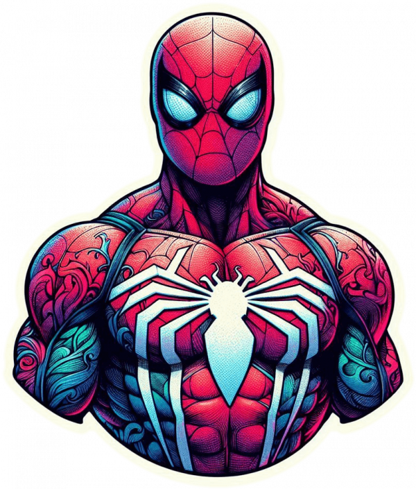 Tatuaje Blackwork Spiderman 04