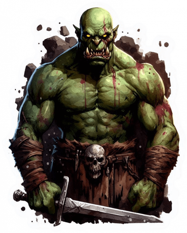 Orco con Espada Claymore 03