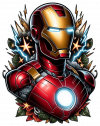 Tatuaje realista Iron Man 01