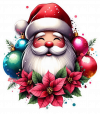 Santa Claus y Poinsettias 07