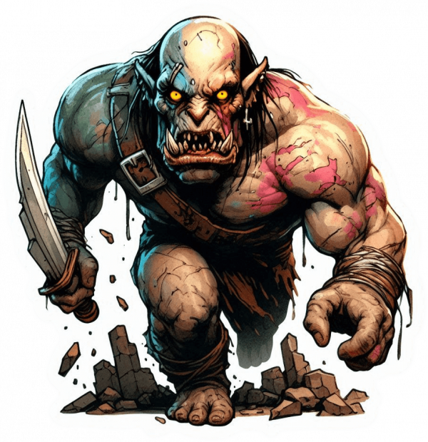 Orco con Espada Cimitarra 04