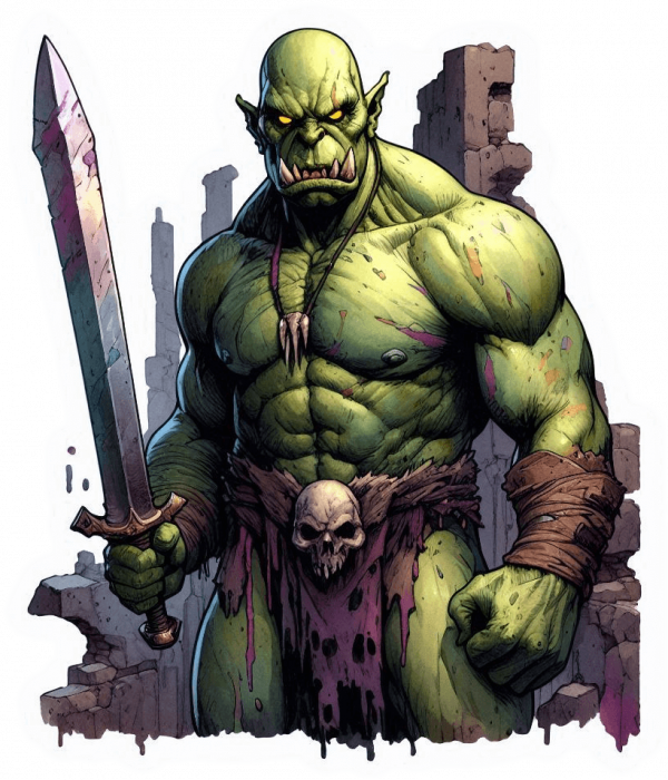 Orco con Espada Claymore 08