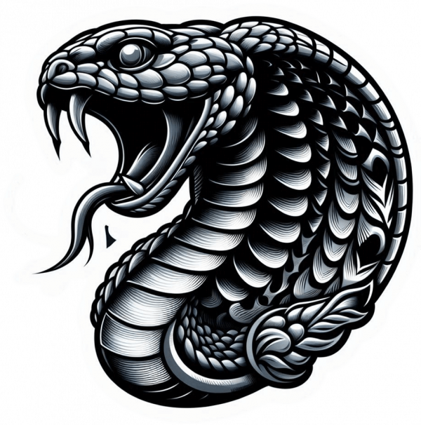 Tatuaje Realista de Cobra 01