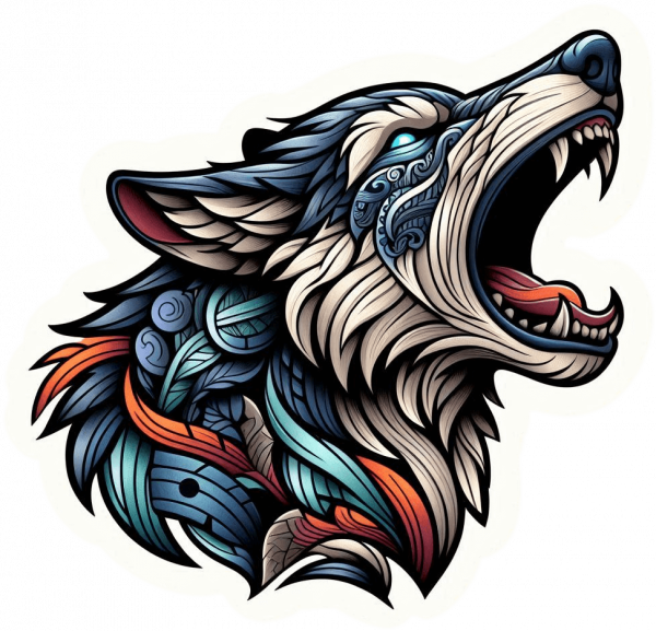 Tatu Acuarela de Lobo 02