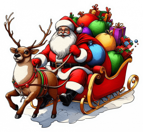 Santa y Rudolf Navidad 04