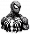 Tatuaje Blackwork Spiderman 01
